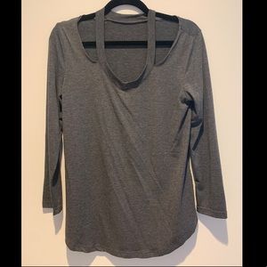 Grey 3/4 Sleeve Top
